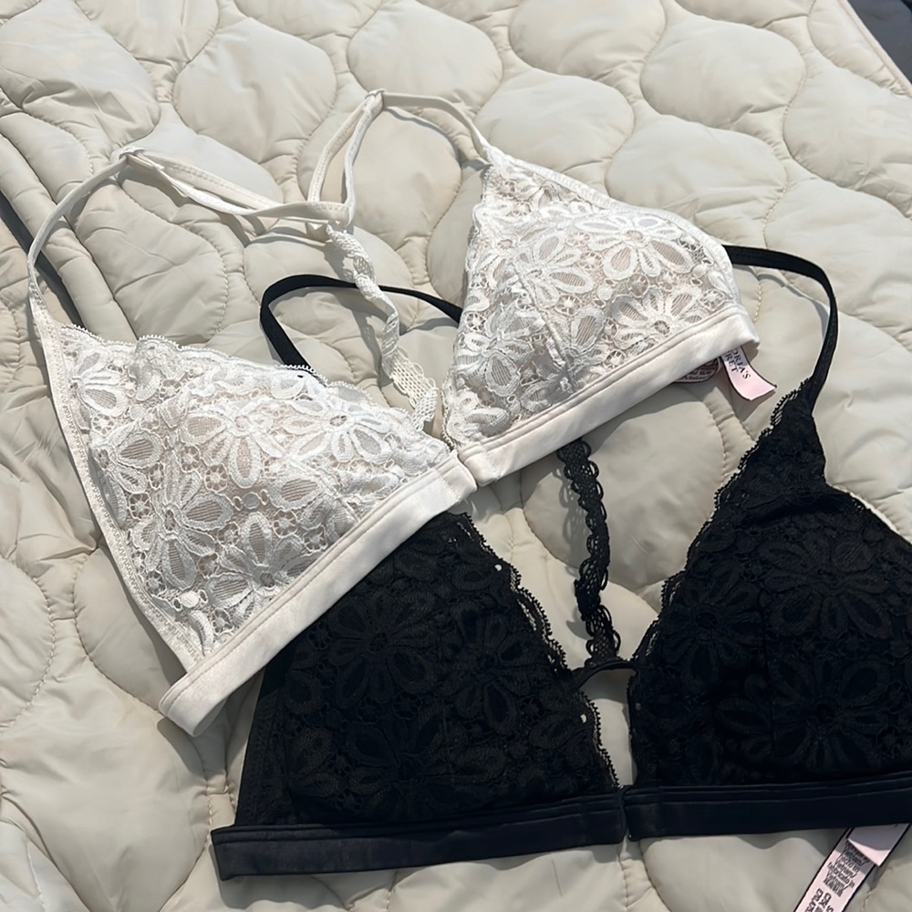 Floral Lace Halter Bras